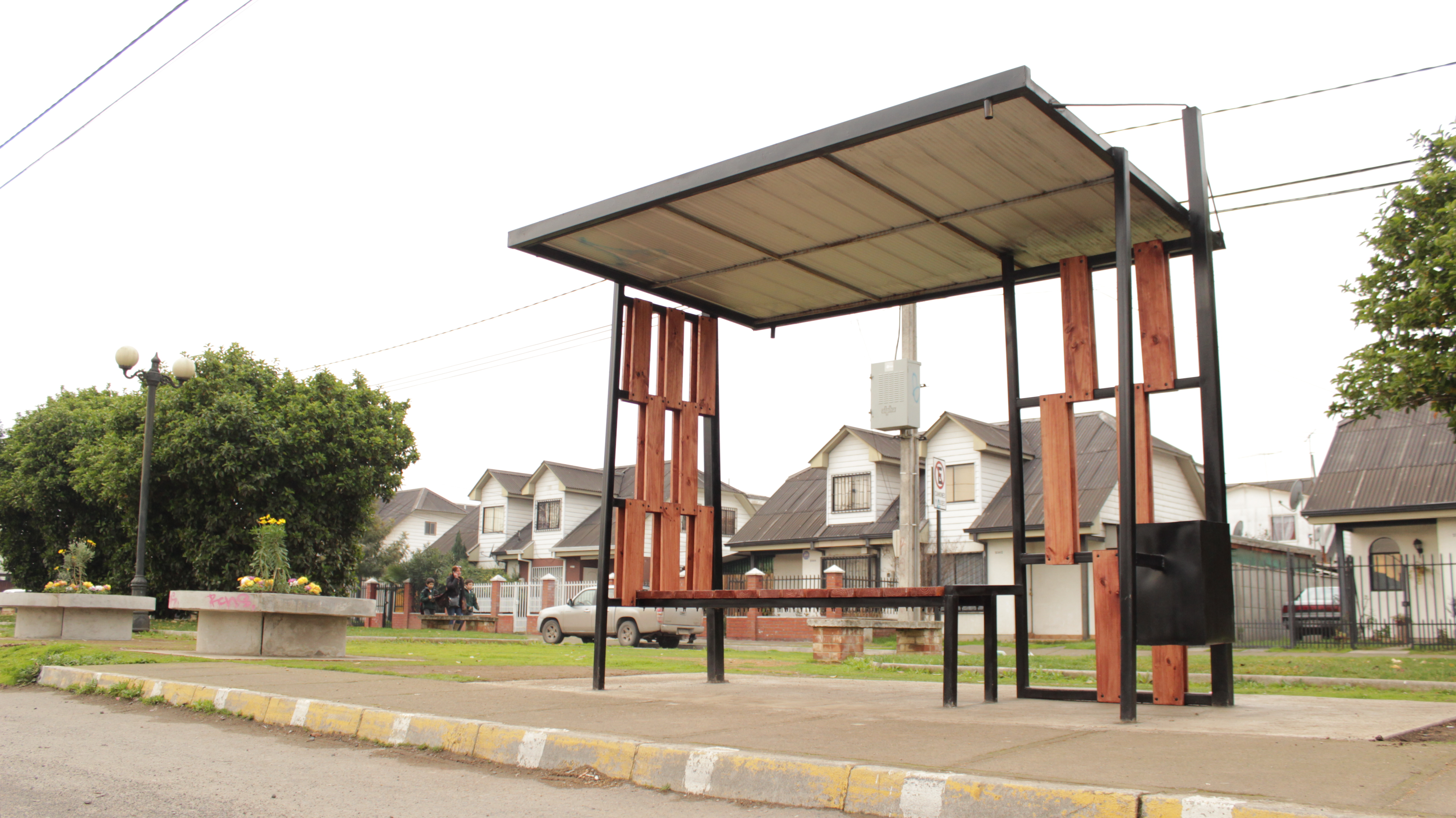 Obra de infraestructura comunitaria en terreno
