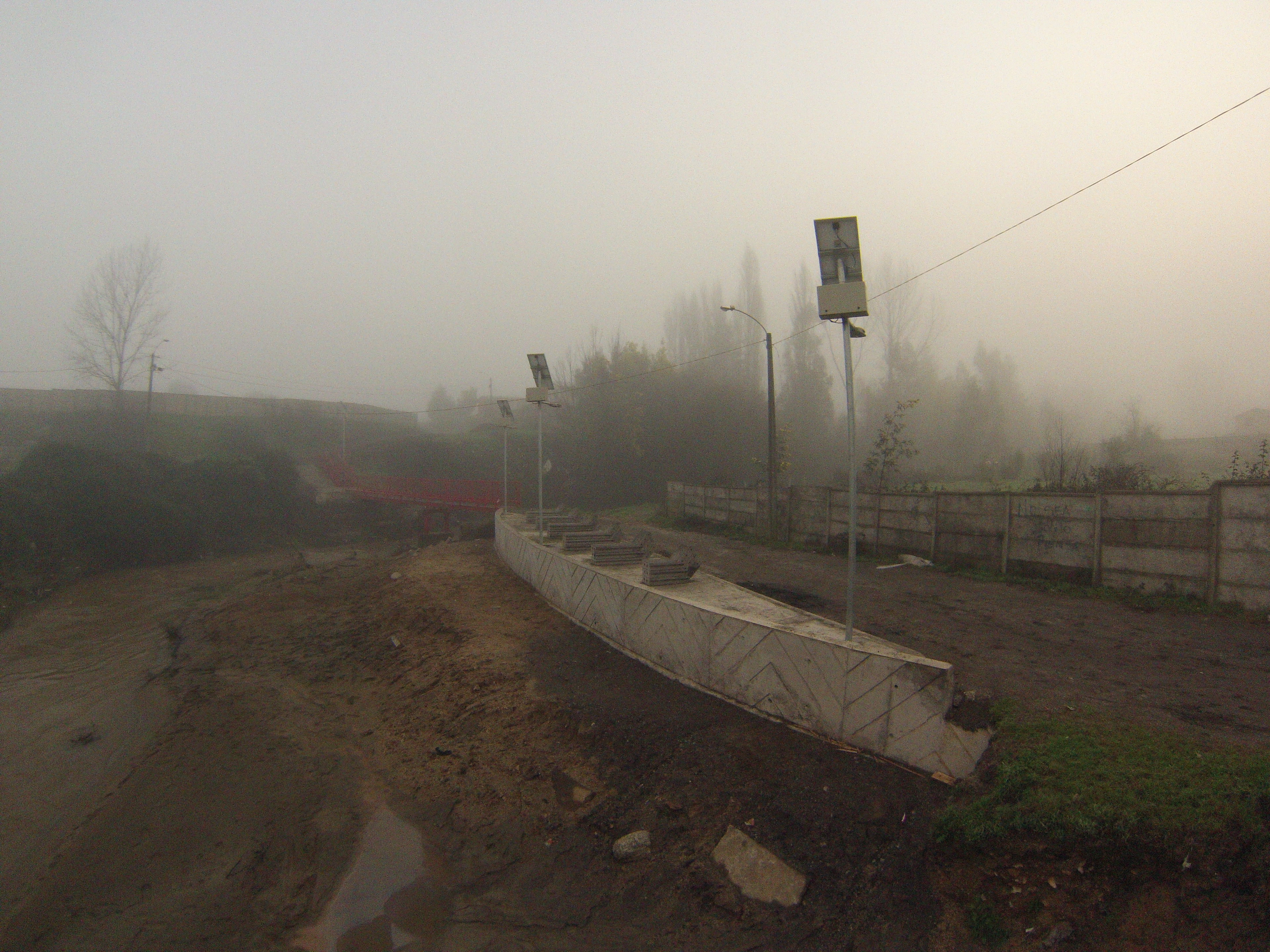 Obra de infraestructura comunitaria en terreno