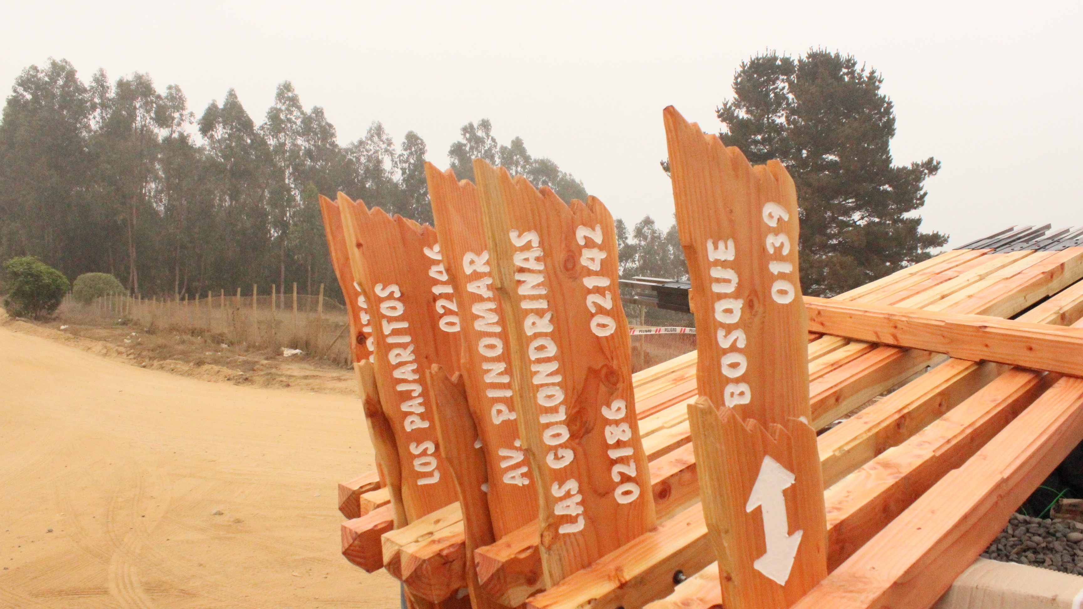 Obra de infraestructura comunitaria en terreno
